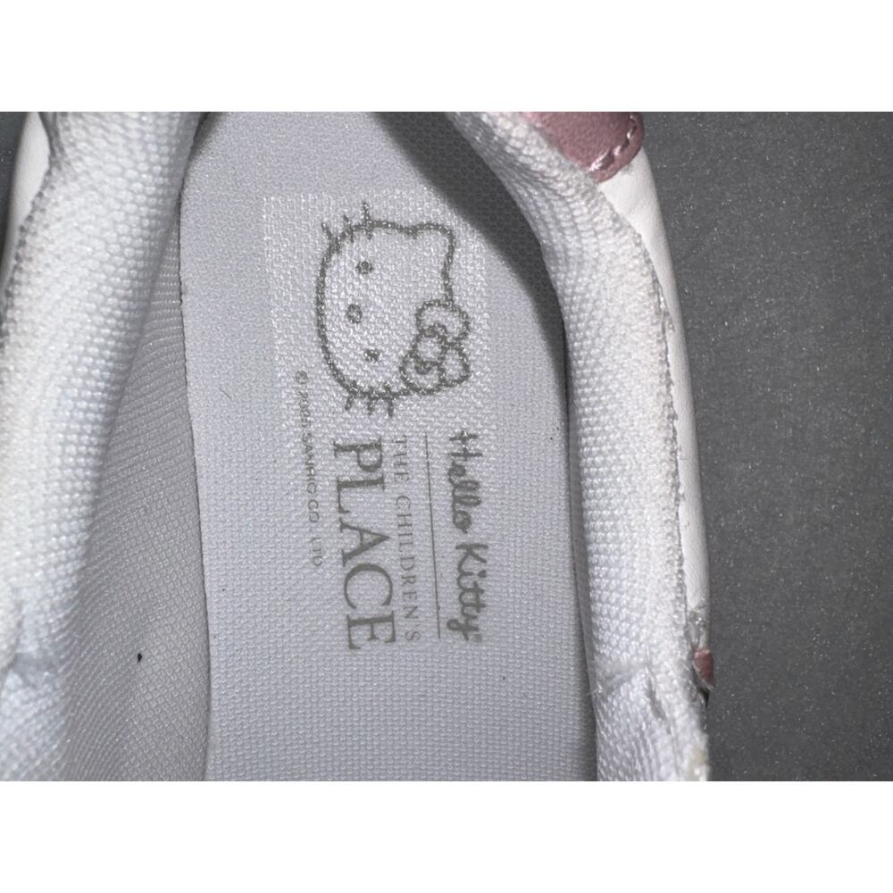 Children's Place New Girls 4 Hello Kitty Sneakers White Pink - Picture 7 of 11